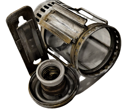 1950 TCDD  A.SARTORİUS WUPPERTAL GERMAN TREN METAL VAGON İC AYDINLATMA LAMBASI