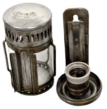 1950 TCDD  A.SARTORİUS WUPPERTAL GERMAN TREN METAL VAGON İC AYDINLATMA LAMBASI