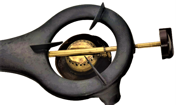 1950 USA AMERİKAN METAL İSPİRTO OCAGI PİRİNC DEPO HAZNELİ MANTAR TIPALI BAKALIT DÜGMEDEN CEVRİLEREK ALEV AYARLI ISITICI KAHVE PİŞİRİCİ