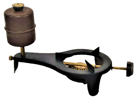 1950 USA AMERİKAN METAL İSPİRTO OCAGI PİRİNC DEPO HAZNELİ MANTAR TIPALI BAKALIT DÜGMEDEN CEVRİLEREK ALEV AYARLI ISITICI KAHVE PİŞİRİCİ