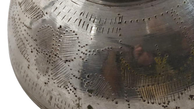 OSMANLI UFAK BOY VE CAPTA UZERİ VE İÇİ KALEM İŞİ COCUK ŞİFA TASI