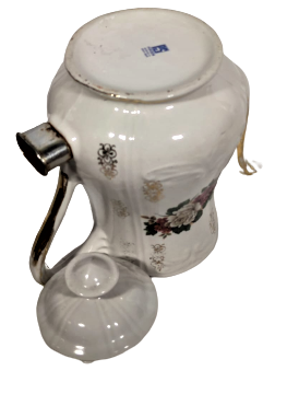 PORSEM ELEKTİRİKLİ PORSELEN KAPAKLI CAYDANLIK 220 VOLT 600 WAT ÜZERİ GÜL MOTİFLİ  ALTIN YALDIZ EL CEKME MOTİFLER