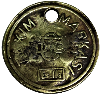 1950 TCDD ESKİŞEHİR FABRİKASI CER ATÖLYESİ  ANAHTARLIK 