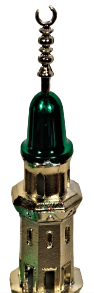 1970 KUTUSUNDA PEYGAMBER EFENDİMİZİN KABRİ YEŞİL TÜRBE CAMİİ MAKEDİ İCERSİNDE VE MİNARESİNDE  LAMBA YANAN GECE LAMBASI 