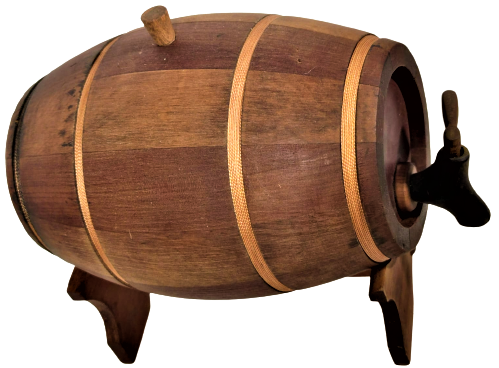 AHŞAP FICI MEŞE  AHŞAP PARCALI BİRLEŞTİRİLEREK BAGLANARAK ELDE YAPILMIŞ ALT KAİDELİ MUSLUKLU