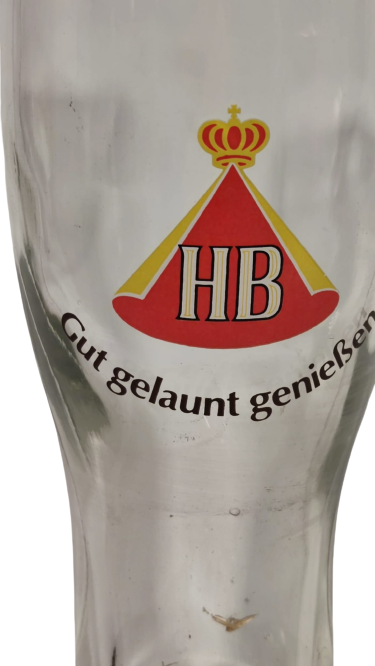 GUT GELAUNT GENİEBEN SIGARA REKLAM ARMALI ALMAN CAM BİRA BARDAGI CİZME ŞEKLİNDE TASARLANMIŞ 50 CC