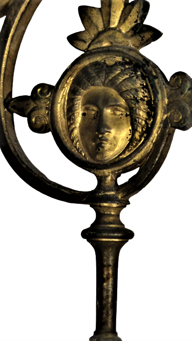 1930 FRANSIZ GOTİK TARZDA TASARLANMIŞ CİFT KOLLU DUVAR VEYA PİYANO ŞAMDANI İKİŞER  MUMLU