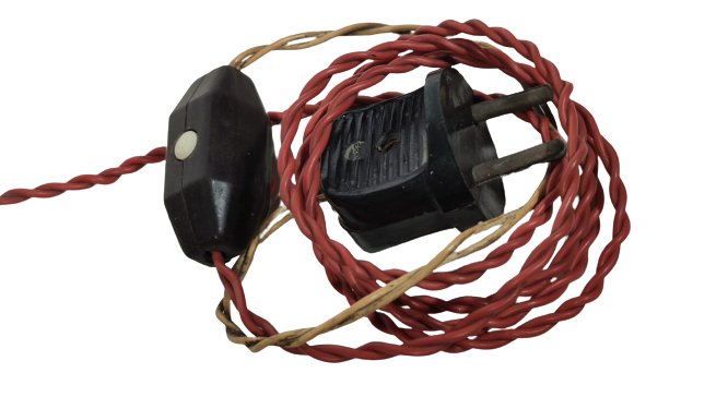 1930 FRANSIZ PORSELEN KAIDE VE MUSLUKLU FICI UZERİNDE PİRİNC MARUL CAM LAMP GECE LAMBASI