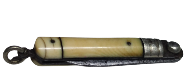 OSMANLI EL YAPIM SICAK DÖGME CELİK KEMİK VE GÜMÜŞ KULLANILARAK YAPILMIŞ MASKOT CAKI