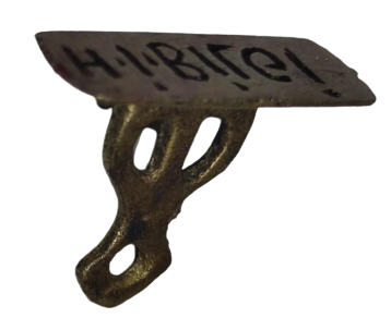 1940 PİRİNC DÖKÜM MÜHÜR OKUYUP YAZMA BİLMEYENLERE DEVLET DAİRELERİNDE KULLANDIGI EL YAPIM KAZIMA HAKKAK İŞİ