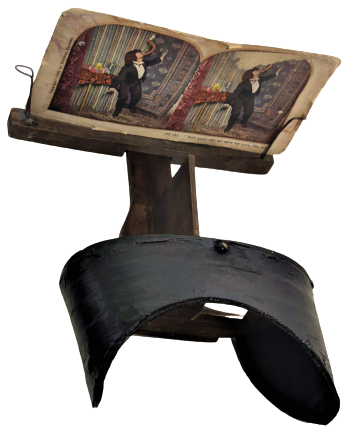 19 YY THE PERFECSCOPE STEREOSKOP 3 D 3 BOYUTLU KART GÖSTERİCİ KOPLE AHŞAP GÖZ AYARLI