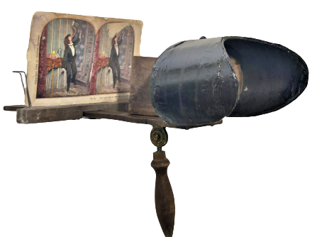 19 YY THE PERFECSCOPE STEREOSKOP 3 D 3 BOYUTLU KART GÖSTERİCİ KOPLE AHŞAP GÖZ AYARLI