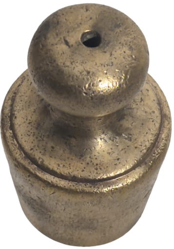 OSMANLI İPLİ DÖKME BRONZ AGIRLIK 630 GRAM SALLAMA ŞAKUL 9 CM BOYUNDA