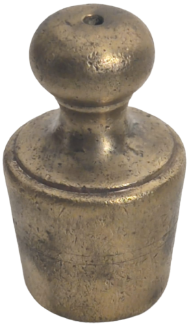 OSMANLI İPLİ DÖKME BRONZ AGIRLIK 630 GRAM SALLAMA ŞAKUL 9 CM BOYUNDA