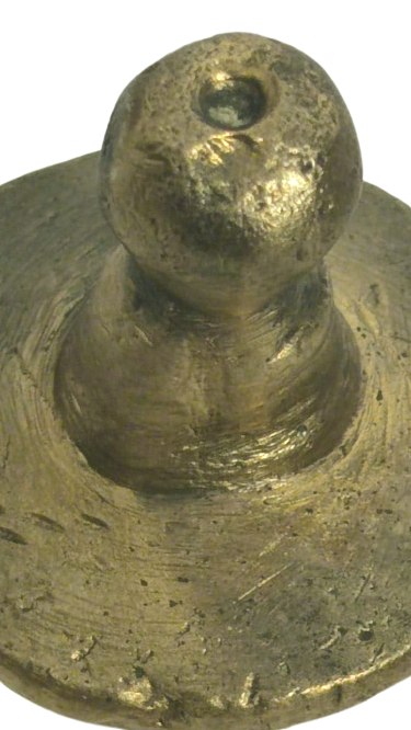 OSMANLI İPLİ SICAK DÖKME BRONZ AGIRLIK 210 GRAM SALLAMA ŞAKUL 8 CM BOYUNDA