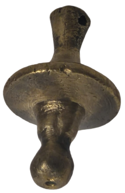 OSMANLI İPLİ SICAK DÖKME BRONZ AGIRLIK 210 GRAM SALLAMA ŞAKUL 8 CM BOYUNDA