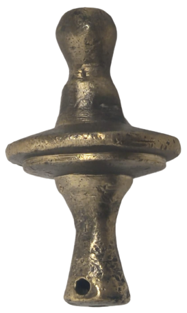 OSMANLI İPLİ SICAK DÖKME BRONZ AGIRLIK 210 GRAM SALLAMA ŞAKUL 8 CM BOYUNDA