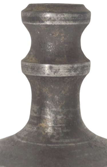 OSMANLI İPLİ SICAK EL YAPIMI DÖGME DEMİR AGIRLIK 465 GRAM SALLAMA ŞAKUL 9 CM BOYUNDA GENELDE MİNARE YAPIMIMIDA KULLANILIR