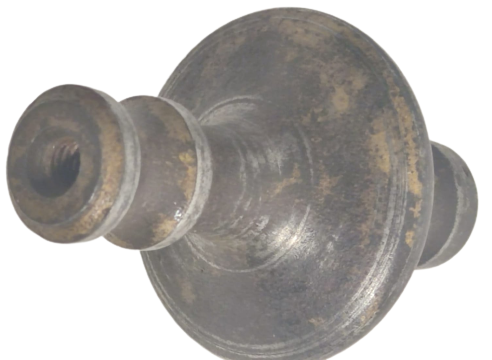 OSMANLI İPLİ SICAK EL YAPIMI DÖGME DEMİR AGIRLIK 465 GRAM SALLAMA ŞAKUL 9 CM BOYUNDA GENELDE MİNARE YAPIMIMIDA KULLANILIR