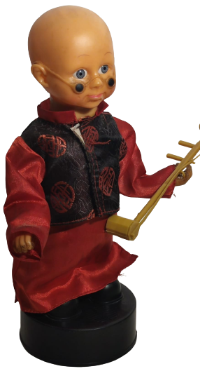 SAZ CALAN YÖRESEL ELBİSELİ KEL OGLAN OYUNCAK