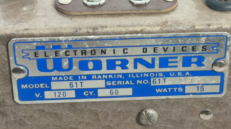 WORNER ELECTRONIC DEVİCES MODEL 61T AMERİKAN USA METAL GÖVDE GÖZ FOTOGRAF SENSÖRU