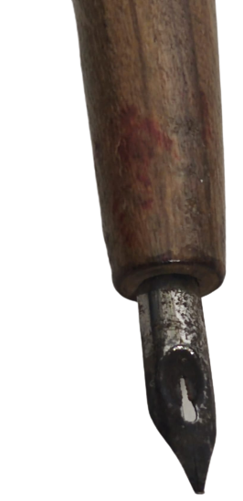 1950 MUHURLU DİVİT KALEM AHSAP META UC DİGER UCU İSRAİL ARMALI MUHUR BULUNMAKTADIR