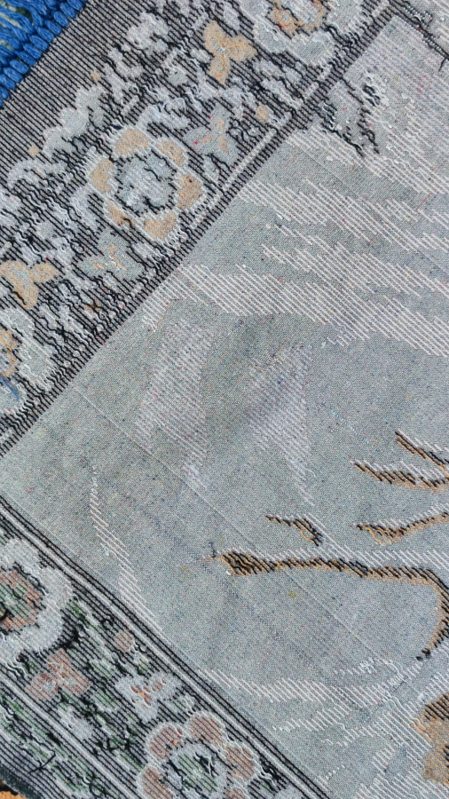 1960 FİLOŞ EL TEZGAH DOKUMASI GEYİK CEYLAN AİLESİYLE SÜRÜ ŞEKLİNDE GEZERKEN CANLI RENKLERDE DUVAR HALISI