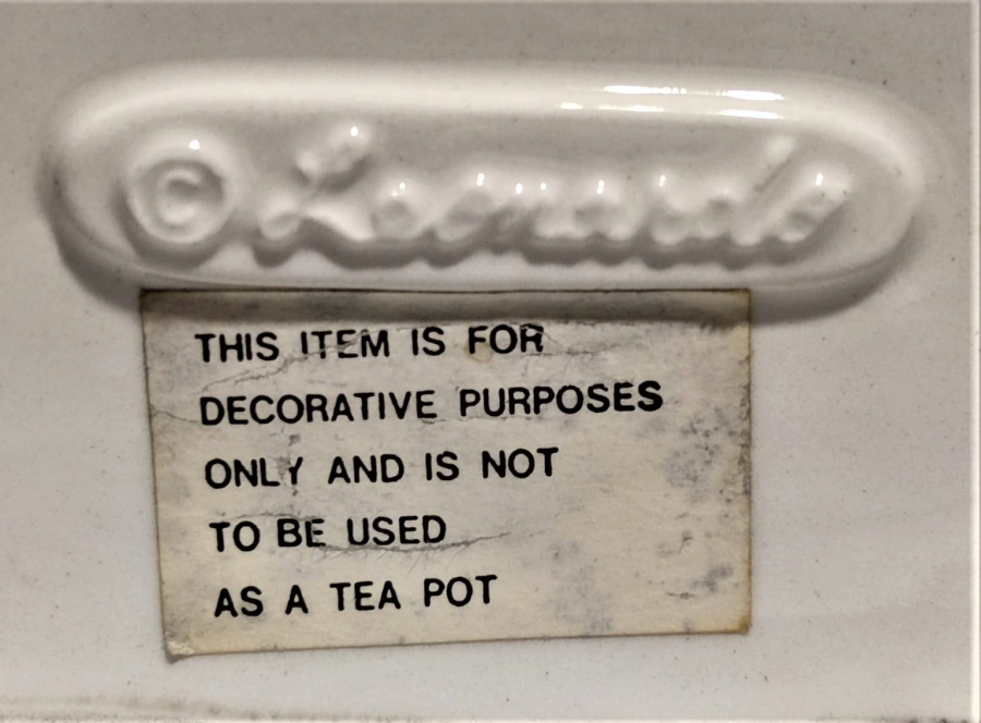 PORSELEN TEA POT DECORATIVE PURPOSES ENGLAND  POST OFFİCE KAPAKLI CAYDANLIK 