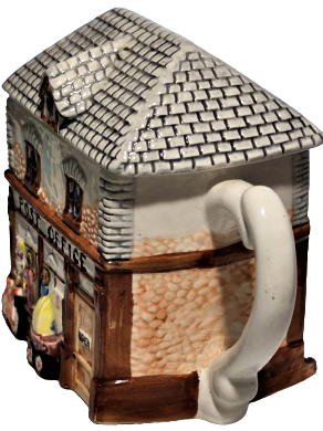 PORSELEN TEA POT DECORATIVE PURPOSES ENGLAND  POST OFFİCE KAPAKLI CAYDANLIK 