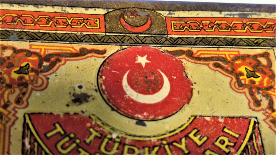 TÜRKİYE TÜTÜN İNHİSARI MONOPOLE DES TABACS DE TURQUIE CONSTANTINOPLE GRAND PRIX TENEKE SIGARA KUTUSU