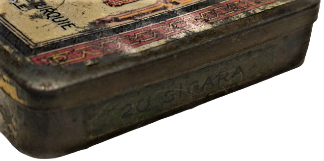 TÜRKİYE TÜTÜN İNHİSARI MONOPOLE DES TABACS DE TURQUIE CONSTANTINOPLE GRAND PRIX TENEKE SIGARA KUTUSU