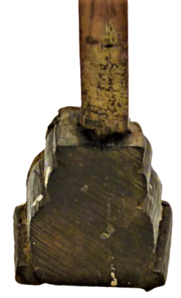 1900 AHŞAP KAİDE ÜZERİNDE PARCALI İSTAVROZ ALTTA SEDEF ÜZERİ KALEM İŞİ ELİNDE HAC TUTAN HAZRETİ  İSA İŞLEME AYİNLERDE KULLANILAN HAC