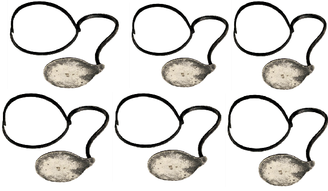 1900 WMF DAMGALI SİLVER PLATE GERMANY ALTI ADET TAKIM BARDAK ISTAKASI ZARFI 