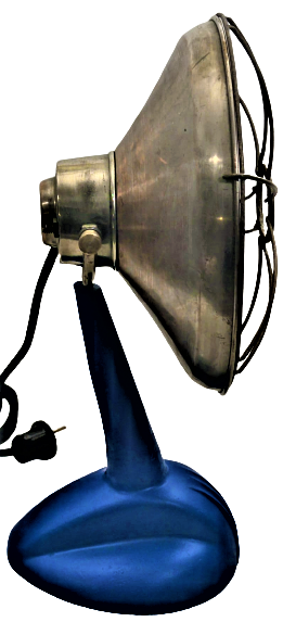 1940 PARABOLİC ENDUSTURİEL GERMANY METAL BAKIR CANAKLI AYAKLI ELEKTİRİKLİ TAŞ REZİSTANSLI 220 VOLT ISITICI SOBA 