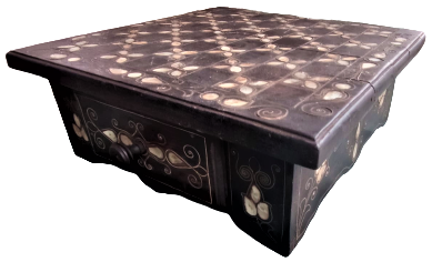 1980 ANTEP SEDEFKAR BİLAL USTA YAPIMI SEDEF KAKMA TEL CAKMA CEKMECELİ SANTRAC TAKIMI 