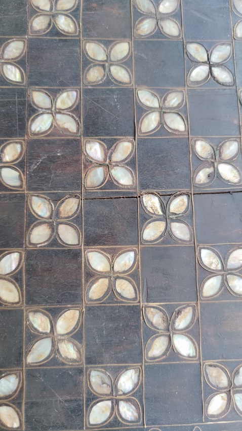 1980 ANTEP SEDEFKAR BİLAL USTA YAPIMI SEDEF KAKMA TEL CAKMA CEKMECELİ SANTRAC TAKIMI 