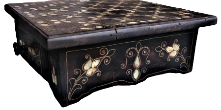 1980 ANTEP SEDEFKAR BİLAL USTA YAPIMI SEDEF KAKMA TEL CAKMA CEKMECELİ SANTRAC TAKIMI 