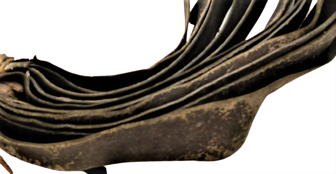 OSMANLI TEKKE İŞİ CAFERİ KIRBACI AHŞAP TUTAC DERİLERDEN KESİLMİŞ PARCALRLA EL İŞCİLİKLİ KIRBAC