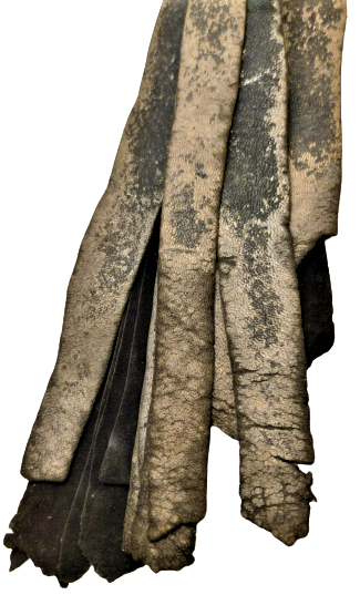 OSMANLI TEKKE İŞİ CAFERİ KIRBACI AHŞAP TUTAC DERİLERDEN KESİLMİŞ PARCALRLA EL İŞCİLİKLİ KIRBAC