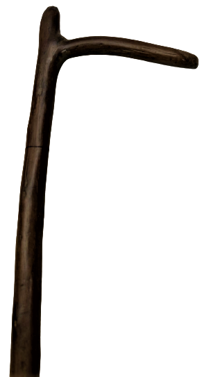 OSMANLI VİŞNE AGACI DALINDAN YAPILMIŞ KULLANILMIŞ YAŞANMIŞLIGI OLAN TEK PARCA DERVİŞ ASASI 