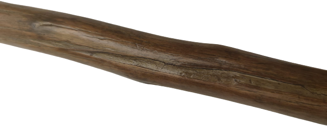 OSMANLI VİŞNE AGACI DALINDAN YAPILMIŞ KULLANILMIŞ YAŞANMIŞLIGI OLAN TEK PARCA DERVİŞ ASASI 