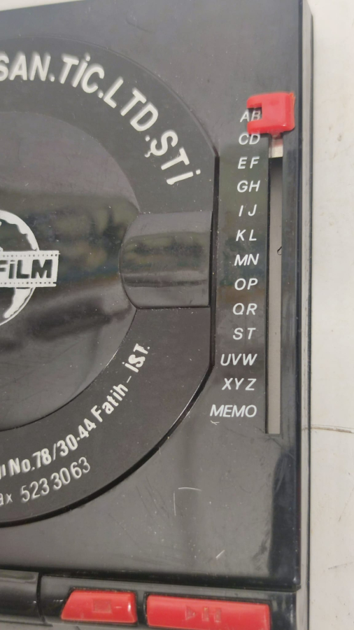 FEZA FİLMCİLİK TELEFON İNDEKS OTOMATİK HARF SECMELİ MEKANİK TELEFON NOT REHBERİ FİHRİST REHBER