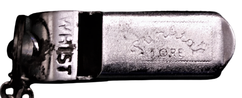 WHIST PUNKTAL WHISTLE FOR POLİCE METAL MANTARLI ÜFLEME  DÜDÜK SINYAL İŞARET POLİS DÜDÜGÜ