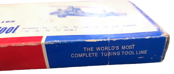 NO CT 195 FLARING TOOL 45 DERECE GENİŞLETME HAVŞA  ALETİ KİTİ YAPABİLDİGİ BOYUTLAR FLARES  ALTTA 