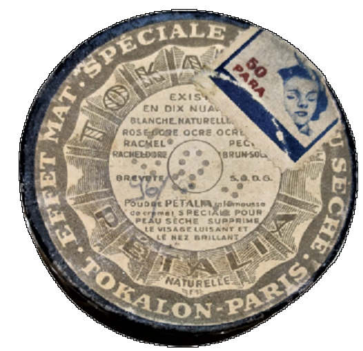 TOKALON NATUREL PARİS  PETALİA ROZ DOLU AÇILMAMIŞ MAKYAJ PUDRASI ÜZERİ VEREM ŞAVAŞ DERNEGİ 50 PARA YARDIM PULLU