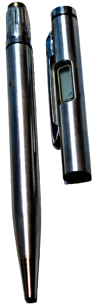 1970 K 17 DİJİTAL SAATLİ EKRANLI PİLLİ BEYAZ  KROM CELİK KASA TÜKENMEZ KALEM