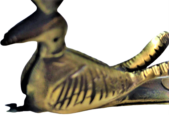 OSMANLI PİRİNÇ TESVİYE  İŞÇİLİKLİ  ANKA KUŞU  FÜGURLU MUM SÖNDÜRME MAKASI