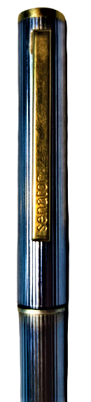 1970 SENATOR KARTUŞLU BEYAZ KROM METAL MÜREKKEPLİ DOLMA KALEM WEST GERMANY 