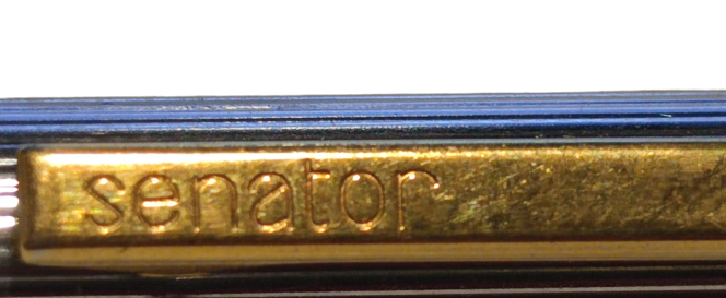 1970 SENATOR KARTUŞLU BEYAZ KROM METAL MÜREKKEPLİ DOLMA KALEM WEST GERMANY 