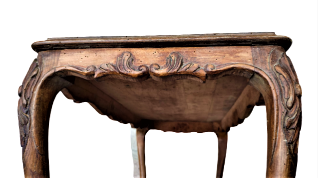 1920 AHŞAP MASİF CEVİZ  AYAKLAR VE CEVRESİ KOMPLE EL USTA İŞİ OYMA ÜCLÜ TAKIM SEHPA 